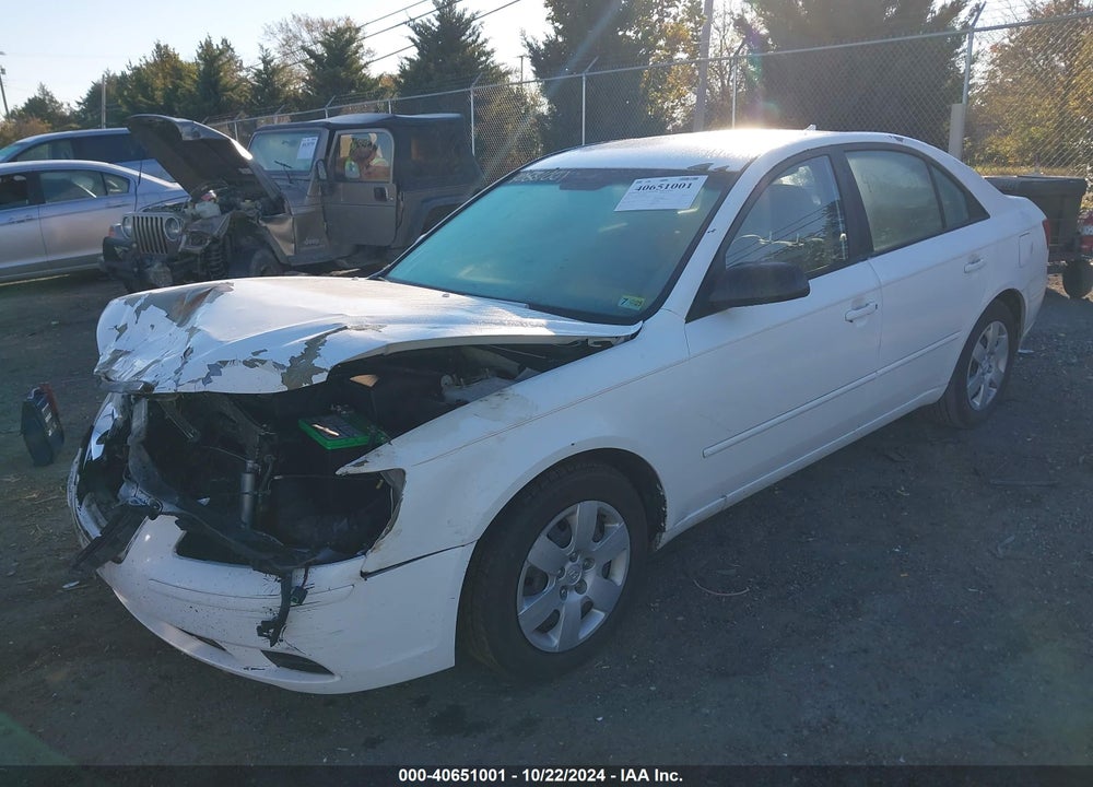 2009 HYUNDAI SONATA GLS VIN: 5NPET46C59H516666