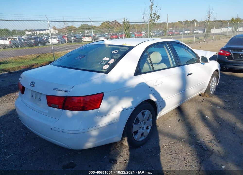 2009 HYUNDAI SONATA GLS VIN: 5NPET46C59H516666