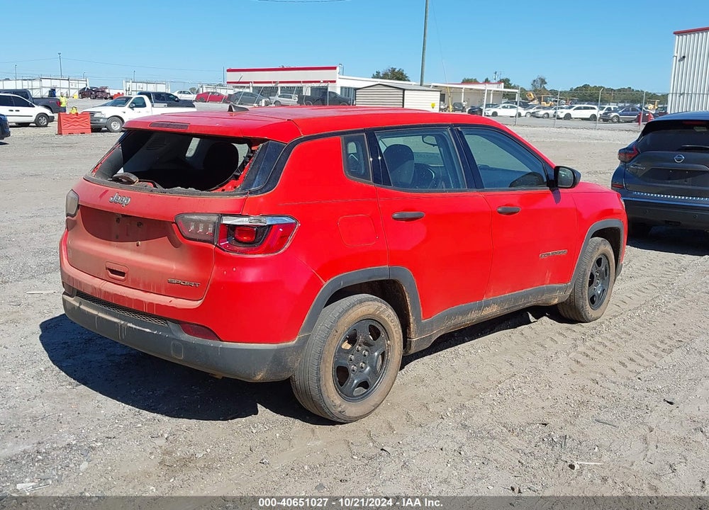 2019 JEEP COMPASS SPORT FWD VIN: 3C4NJCAB1KT851010