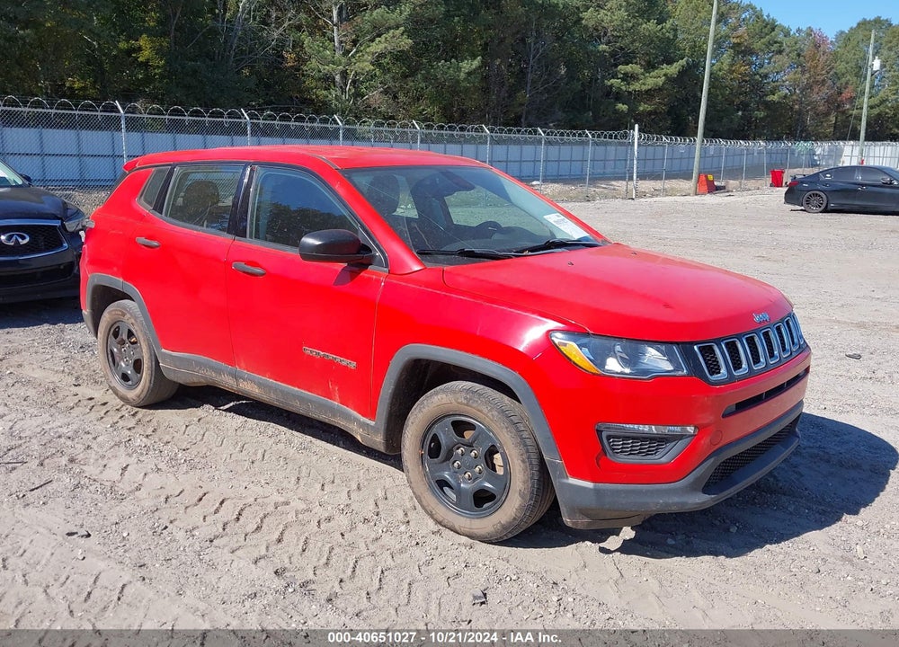 2019 JEEP COMPASS SPORT FWD VIN: 3C4NJCAB1KT851010