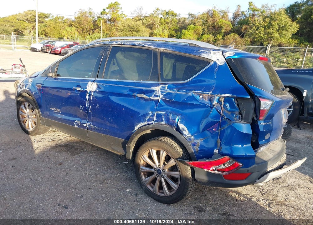 2017 FORD ESCAPE TITANIUM VIN: 1FMCU0J90HUC43760