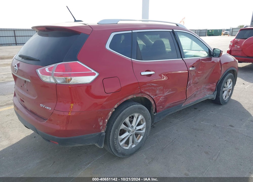 2016 NISSAN ROGUE SV VIN: KNMAT2MVXGP593025