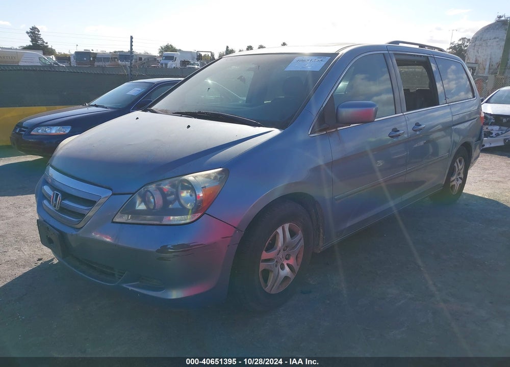 2007 HONDA ODYSSEY EX-L VIN: 5FNRL38777B087182
