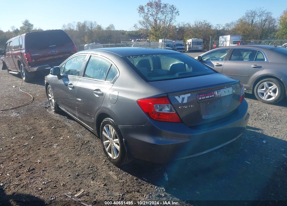 2012 HONDA CIVIC EX VIN: 19XFB2F89CE312505