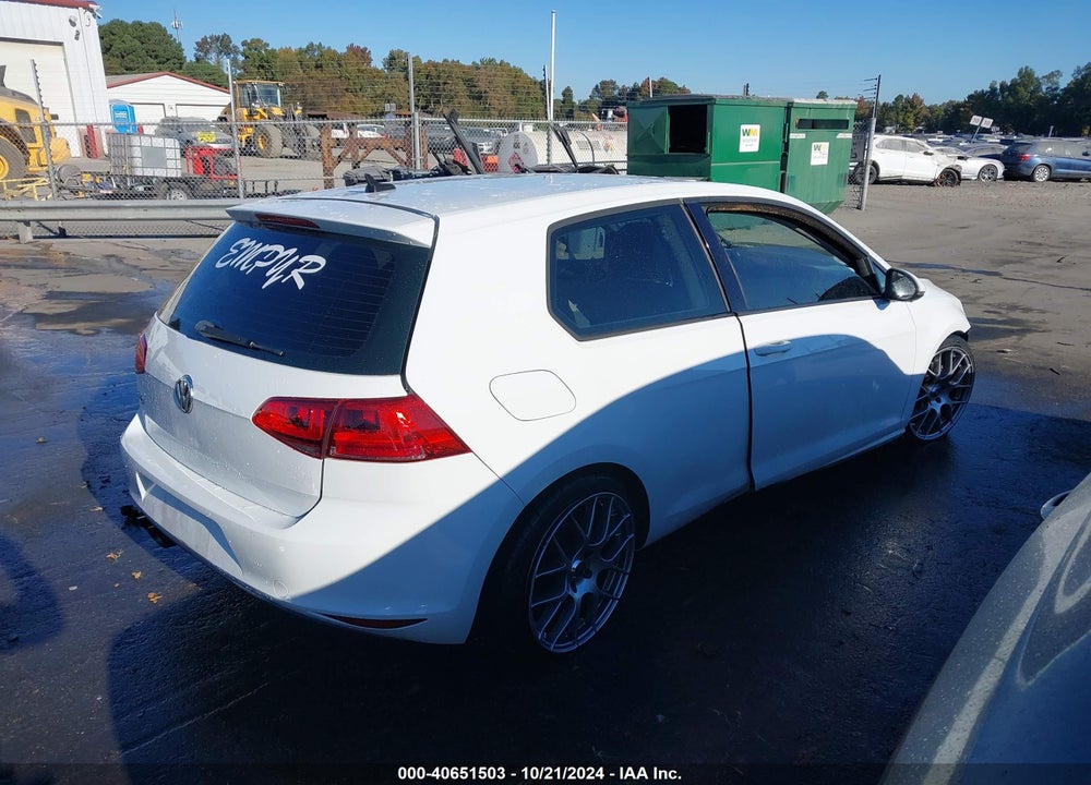 2015 VOLKSWAGEN GOLF TSI S 2-DOOR VIN: 3VW817AU7FM022820