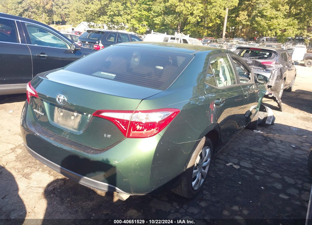 2016 TOYOTA COROLLA LE VIN: 2T1BURHE9GC653329