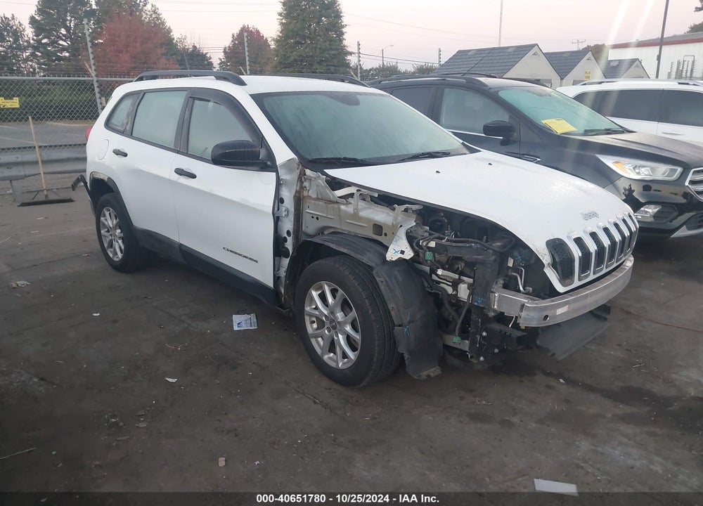 2016 JEEP CHEROKEE SPORT VIN: 1C4PJLAB7GW160574