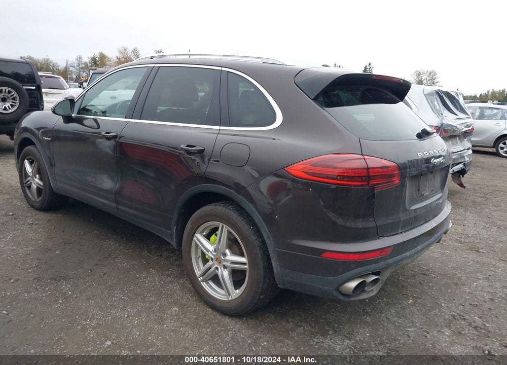 2015 PORSCHE CAYENNE E-HYBRID S VIN: WP1AE2A23FLA53508