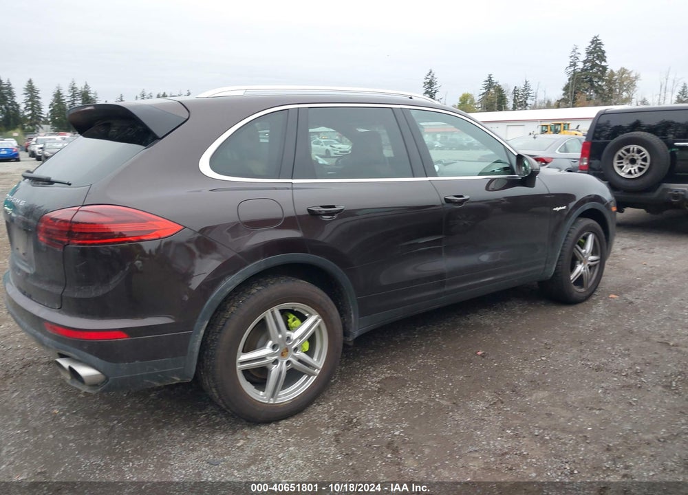 2015 PORSCHE CAYENNE E-HYBRID S VIN: WP1AE2A23FLA53508