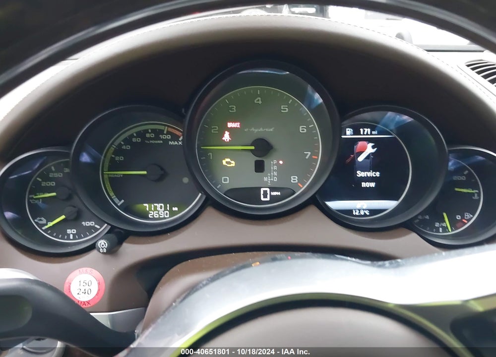 2015 PORSCHE CAYENNE E-HYBRID S VIN: WP1AE2A23FLA53508