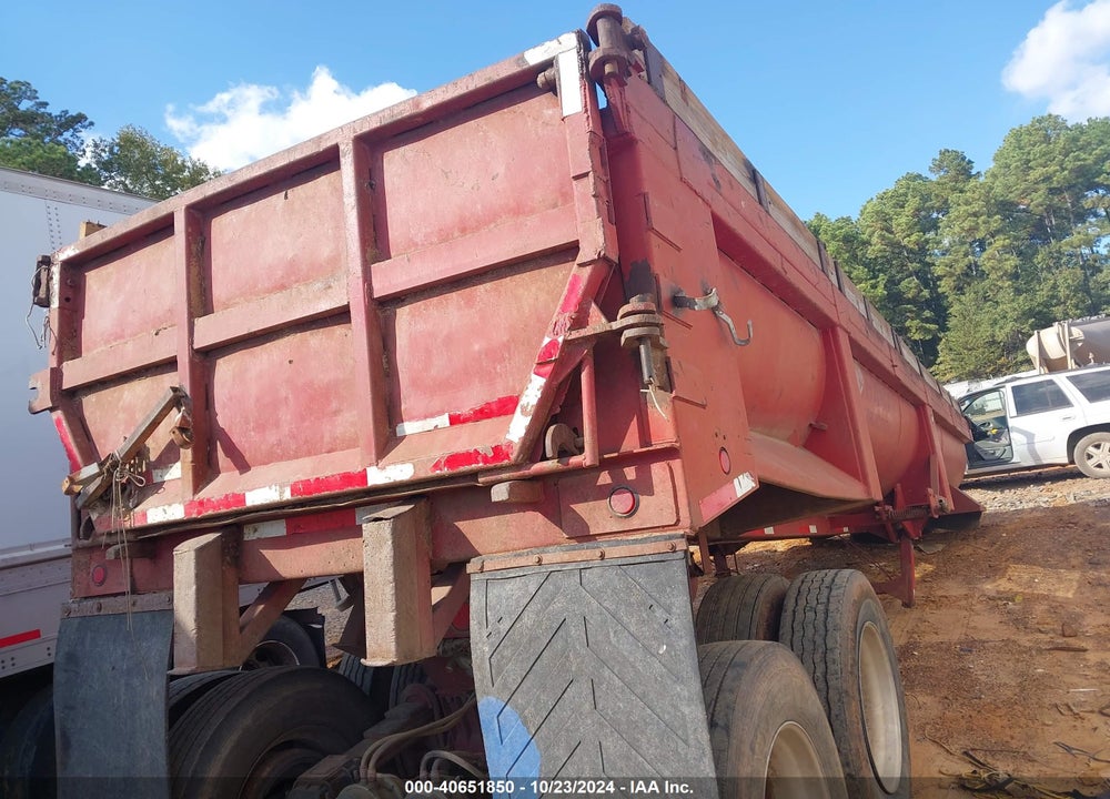 1989 TRANSCRAFT CORP DUMP TRAILER VIN: 1B4D32239K2160104