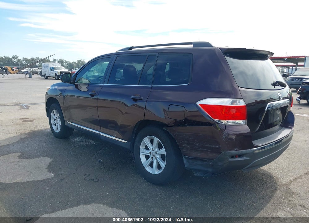 2012 TOYOTA HIGHLANDER SE V6 VIN: 5TDZK3EH0CS056555