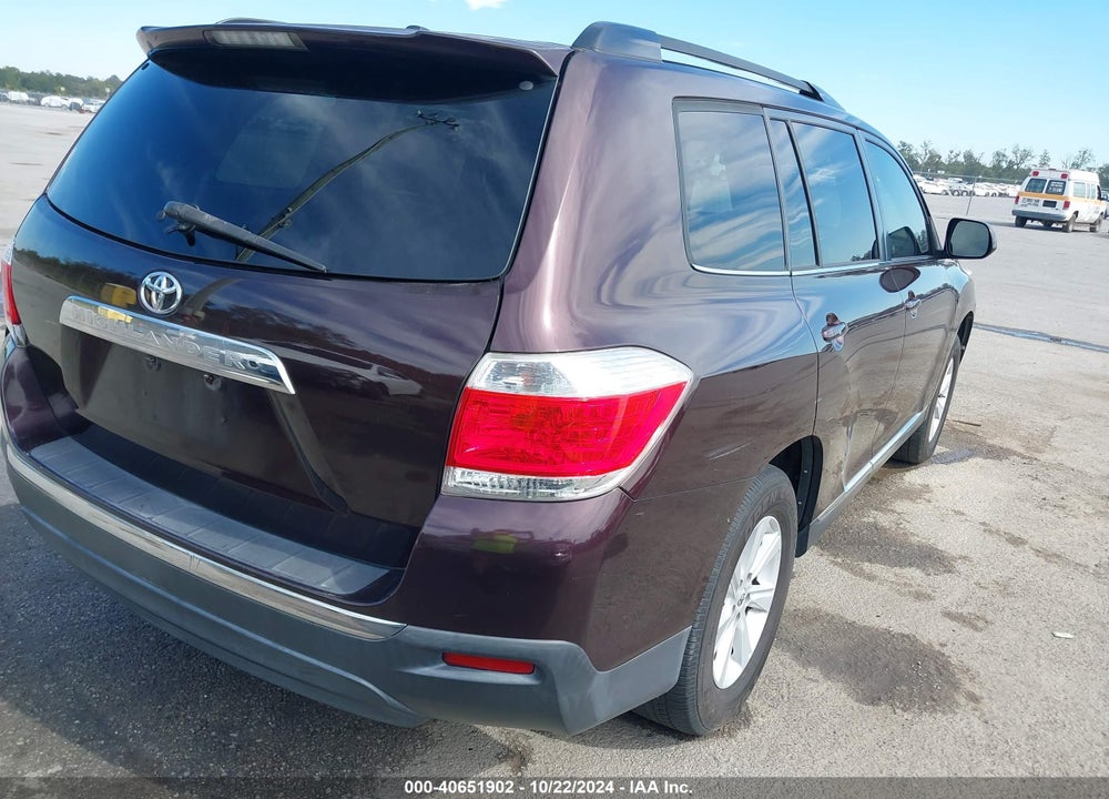 2012 TOYOTA HIGHLANDER SE V6 VIN: 5TDZK3EH0CS056555