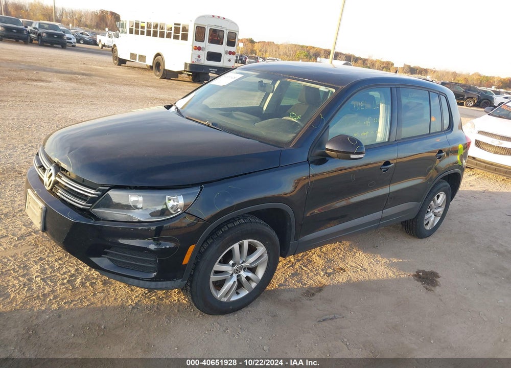 2012 VOLKSWAGEN TIGUAN S VIN: WVGBV7AX5CW596475