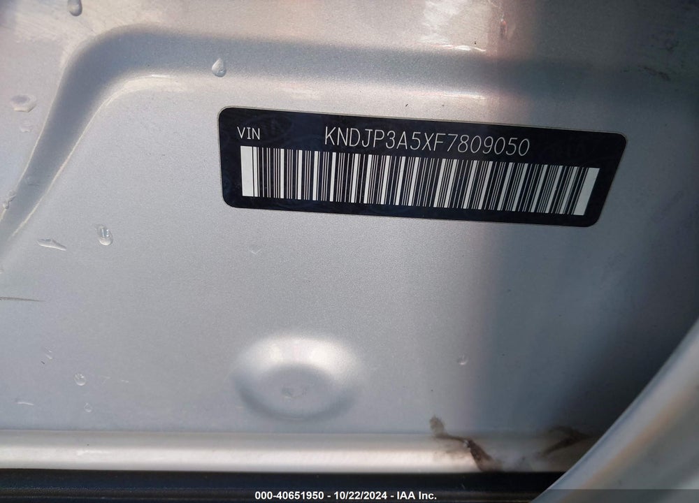 2015 KIA SOUL VIN: KNDJP3A5XF7809050
