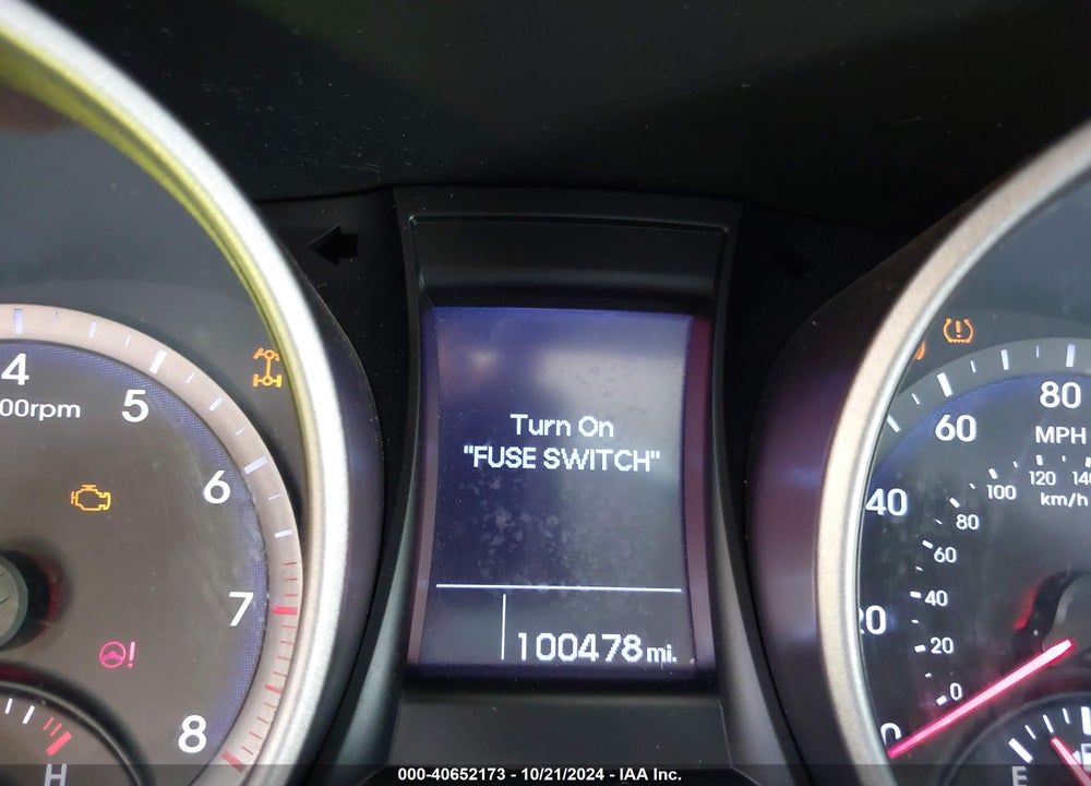 2013 HYUNDAI SANTA FE GLS VIN: KM8SMDHF8DU014011