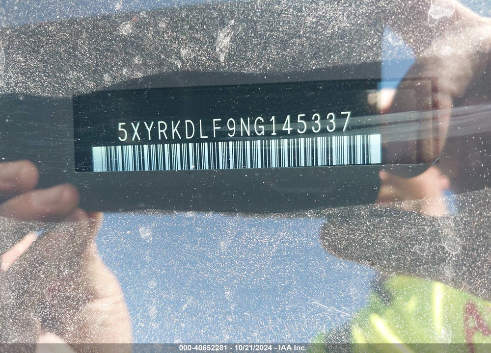 2022 KIA SORENTO X-LINE SX PRESTIGE VIN: 5XYRKDLF9NG145337