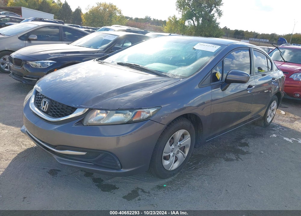 2014 HONDA CIVIC LX VIN: 19XFB2F57EE012373
