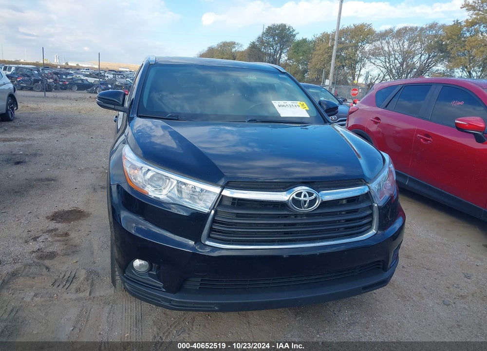 2016 TOYOTA HIGHLANDER XLE V6 VIN: 5TDJKRFHXGS236324