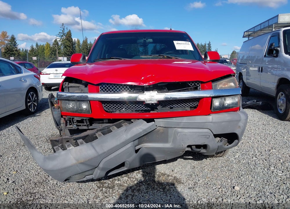 2002 CHEVROLET AVALANCHE 1500 VIN: 3GNEK13T12G132265