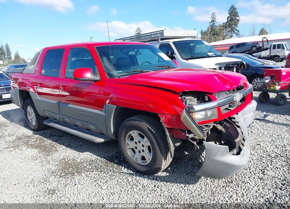 2002 CHEVROLET AVALANCHE 1500 VIN: 3GNEK13T12G132265