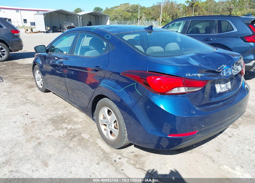 2015 HYUNDAI ELANTRA SE VIN: 5NPDH4AE7FH575235