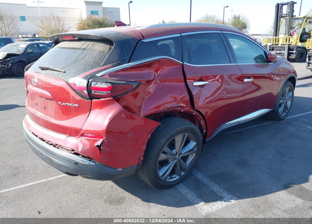 2021 NISSAN MURANO PLATINUM FWD VIN: 5N1AZ2DJ6MC122161
