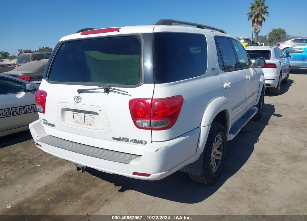 2006 TOYOTA SEQUOIA SR5 V8 VIN: 5TDBT44A96S268237