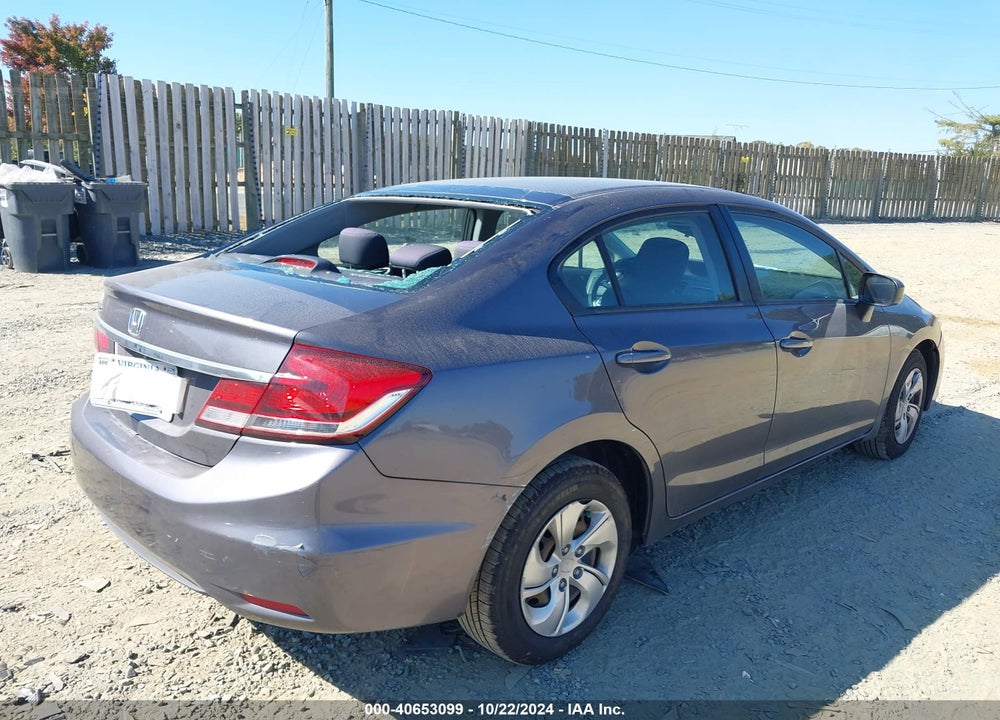 2015 HONDA CIVIC LX VIN: 19XFB2F59FE270038