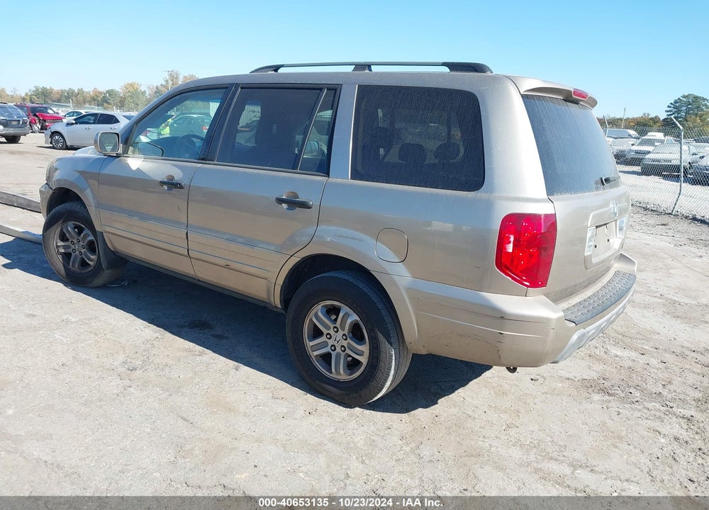 2005 HONDA PILOT EX-L VIN: 5FNYF18695B035970