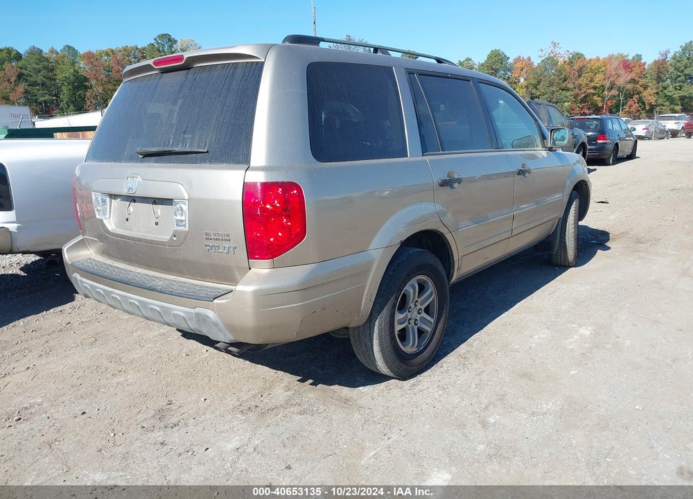 2005 HONDA PILOT EX-L VIN: 5FNYF18695B035970