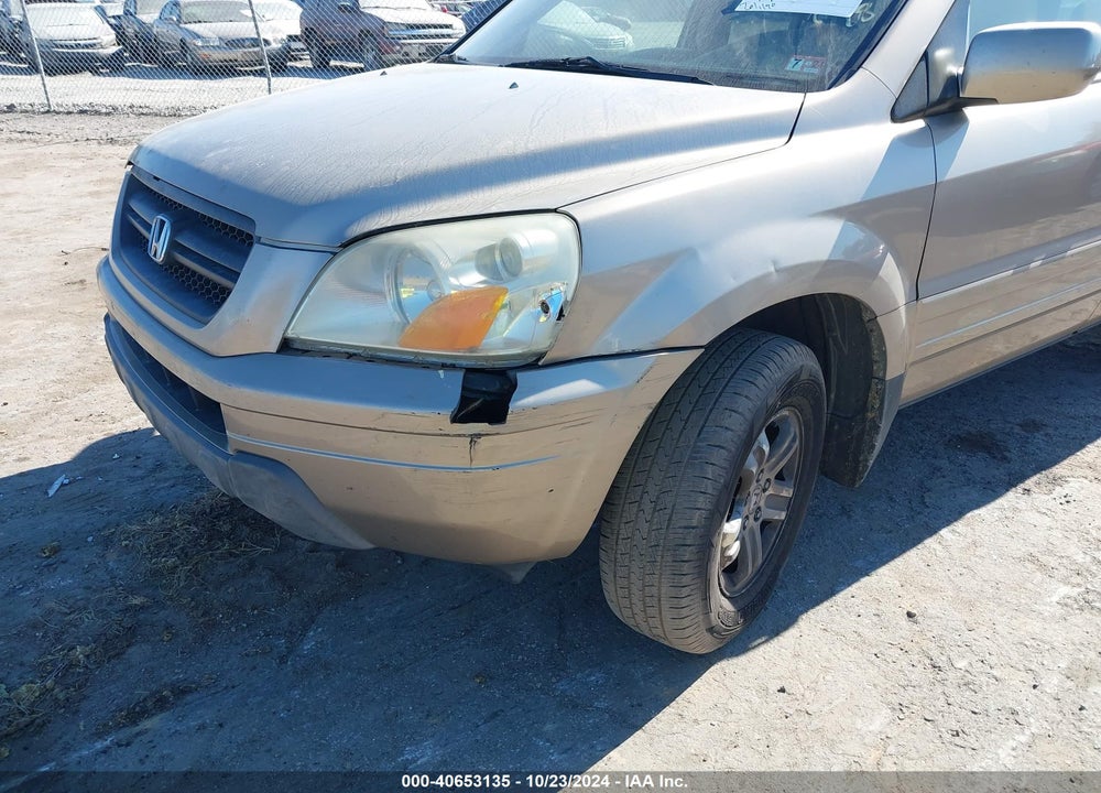 2005 HONDA PILOT EX-L VIN: 5FNYF18695B035970