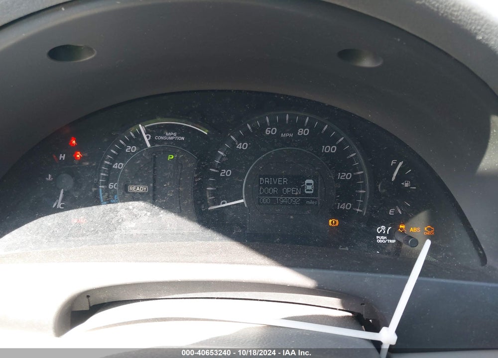 2008 TOYOTA CAMRY HYBRID VIN: 4T1BB46K78U048162