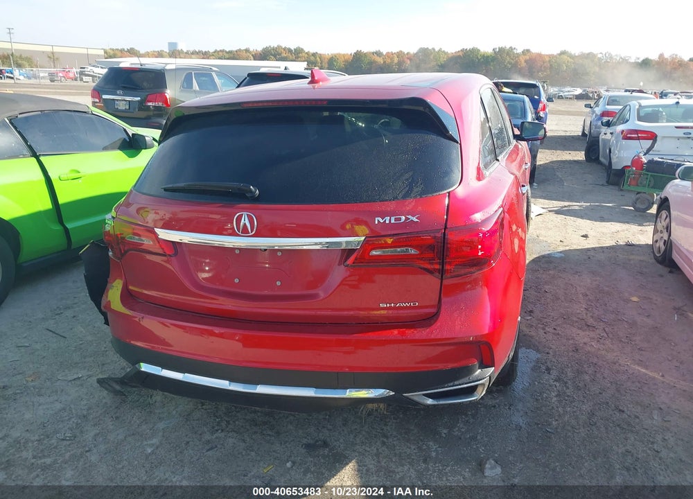 2019 ACURA MDX STANDARD VIN: 5J8YD4H34KL017626