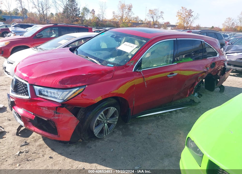 2019 ACURA MDX STANDARD VIN: 5J8YD4H34KL017626