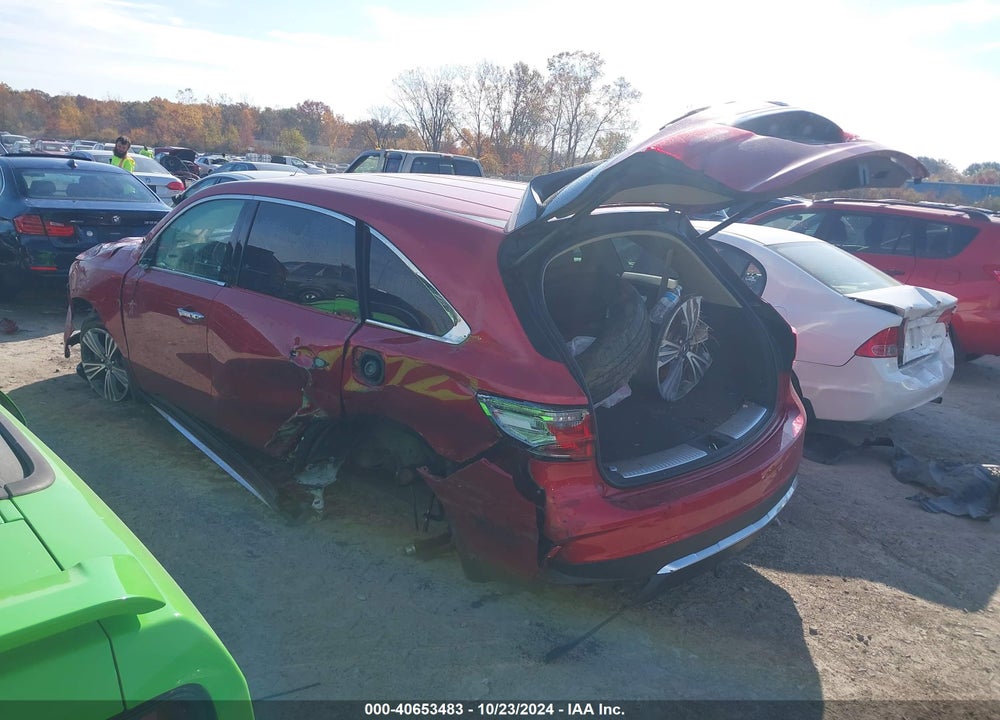 2019 ACURA MDX STANDARD VIN: 5J8YD4H34KL017626