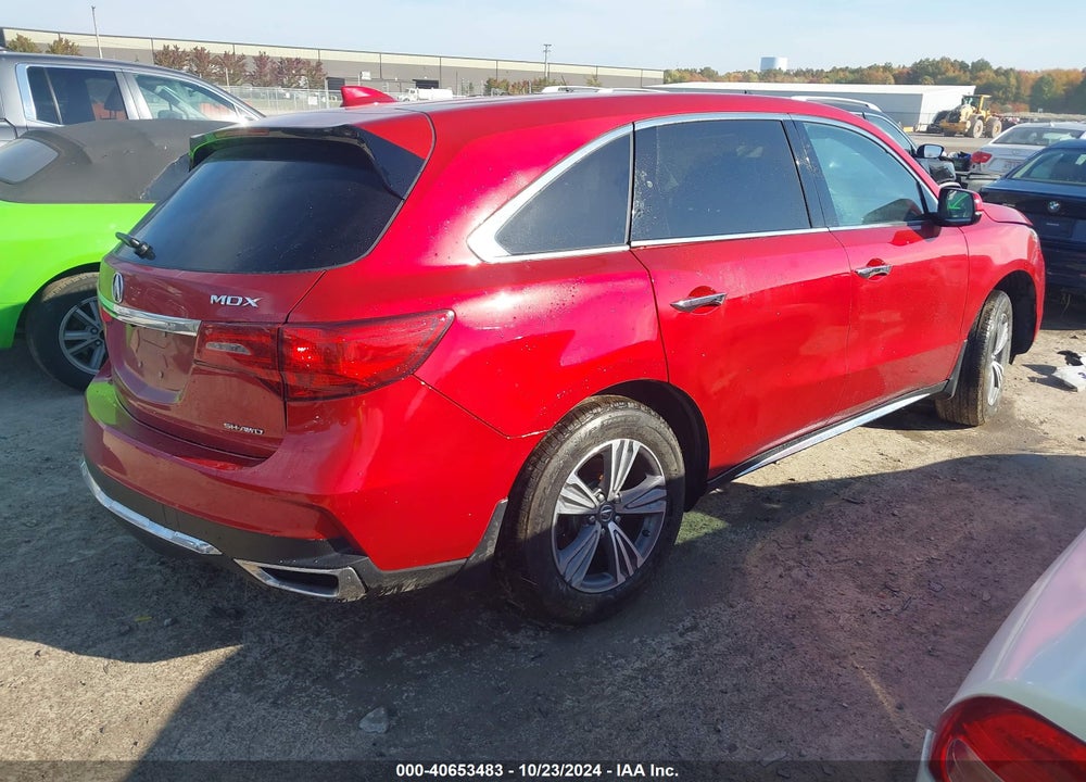 2019 ACURA MDX STANDARD VIN: 5J8YD4H34KL017626