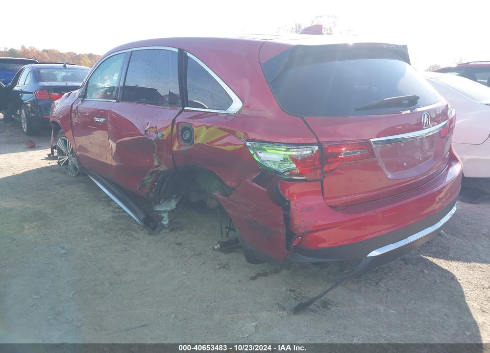 2019 ACURA MDX STANDARD VIN: 5J8YD4H34KL017626