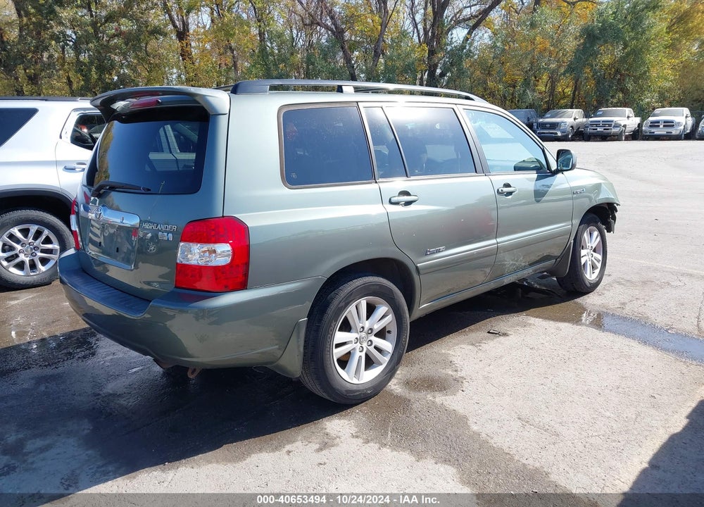 2007 TOYOTA HIGHLANDER HYBRID LIMITED V6 VIN: JTEDW21A970021616