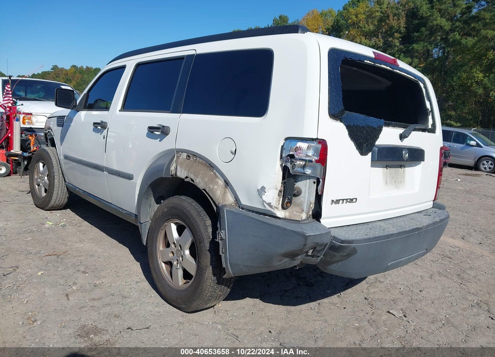 2007 DODGE NITRO SXT VIN: 1D8GT28K77W644479