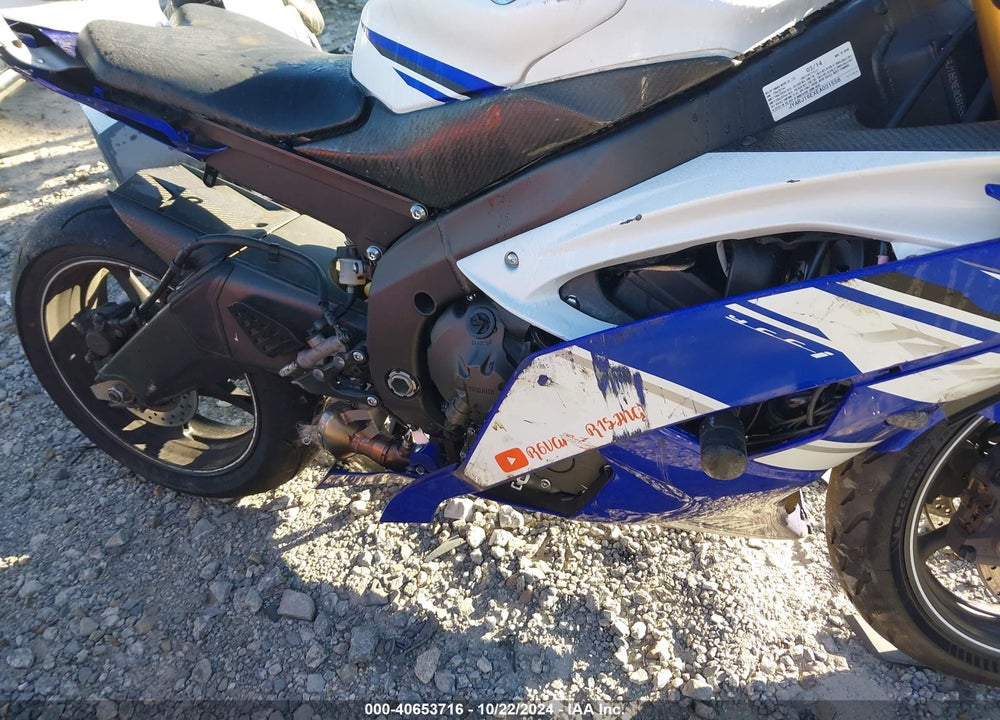 2014 YAMAHA YZFR6 VIN: JYARJ16EXEA031556
