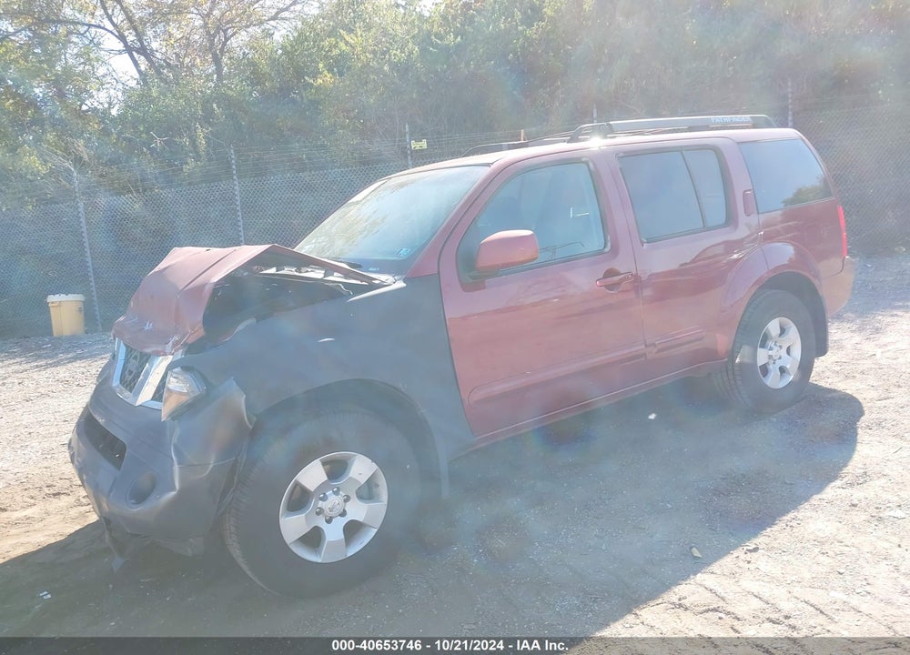 2005 NISSAN PATHFINDER SE VIN: 5N1AR18W45C707810