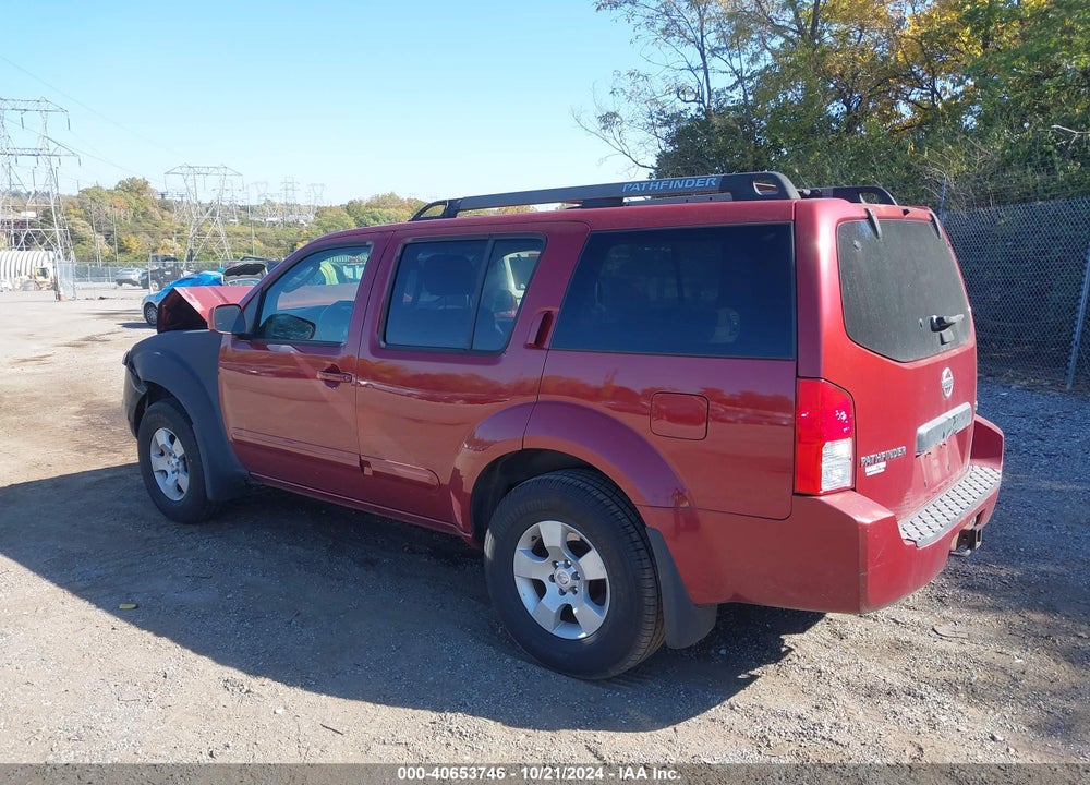 2005 NISSAN PATHFINDER SE VIN: 5N1AR18W45C707810