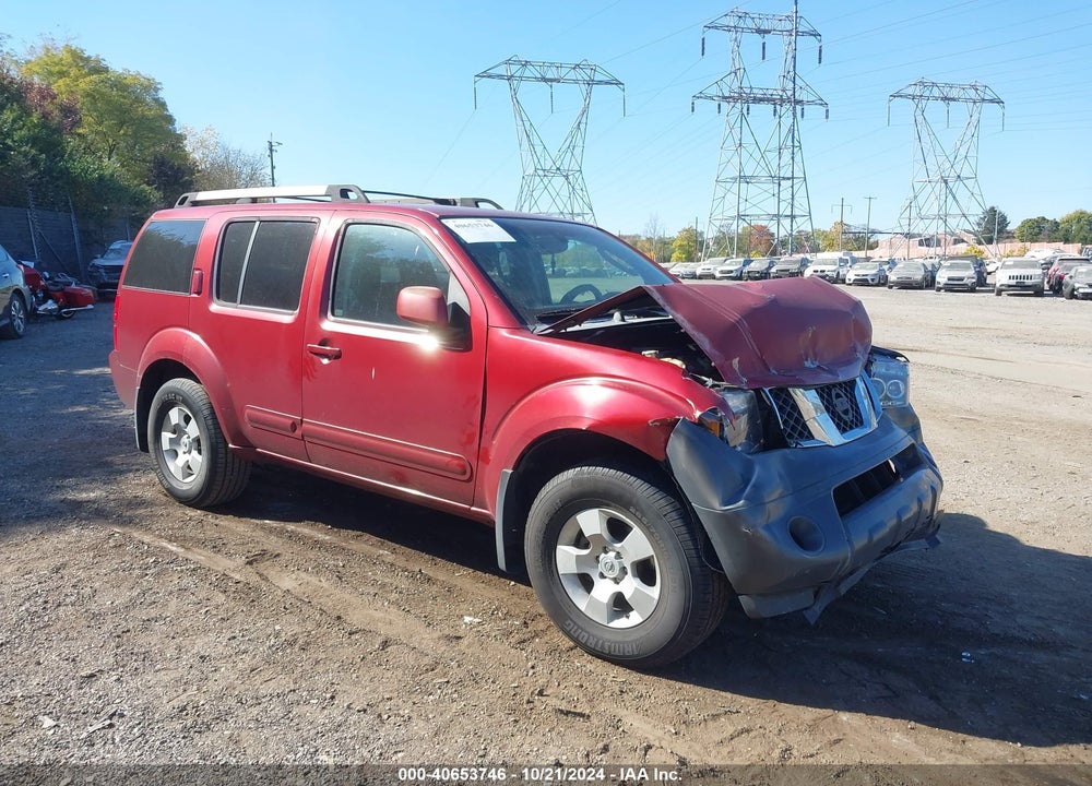 2005 NISSAN PATHFINDER SE VIN: 5N1AR18W45C707810
