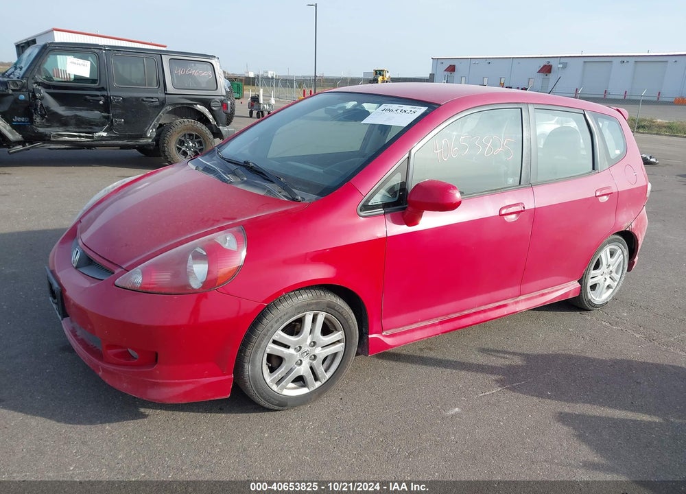 2007 HONDA FIT SPORT VIN: JHMGD38607S067126