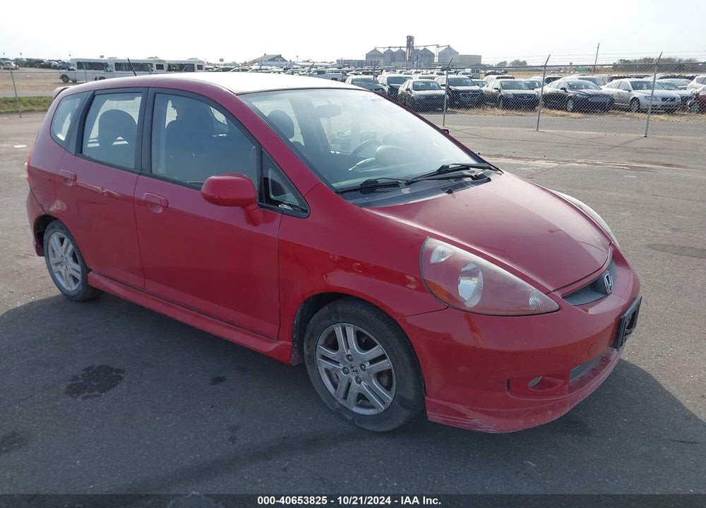 2007 HONDA FIT SPORT VIN: JHMGD38607S067126
