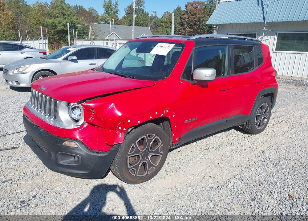 2016 JEEP RENEGADE LIMITED VIN: ZACCJADT5GPC64081