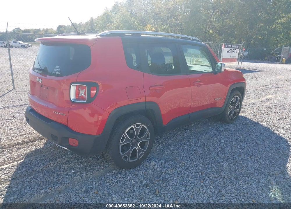 2016 JEEP RENEGADE LIMITED VIN: ZACCJADT5GPC64081