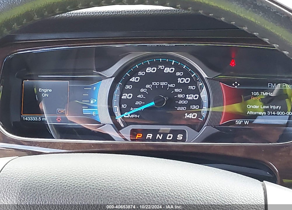 2015 FORD TAURUS LIMITED VIN: 1FAHP2F82FG117608