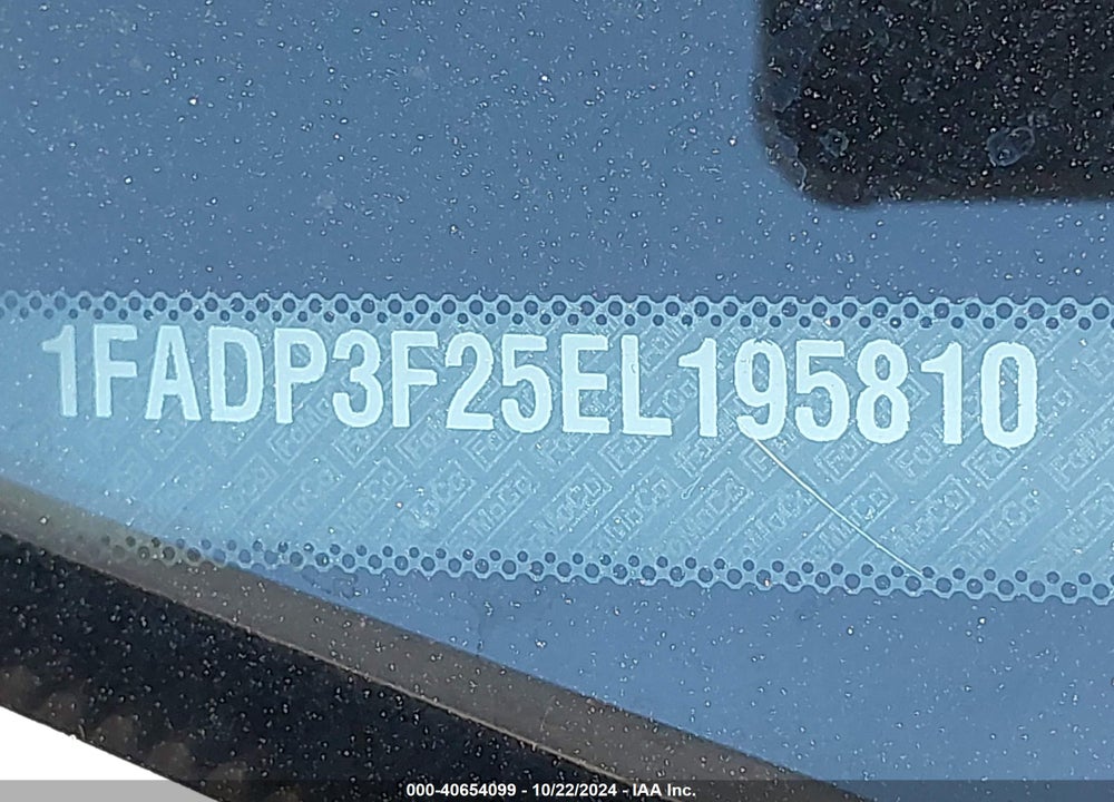 2014 FORD FOCUS SE VIN: 1FADP3F25EL195810